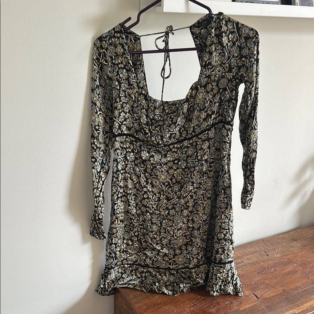 Free People Floral Long Sleeve Dress